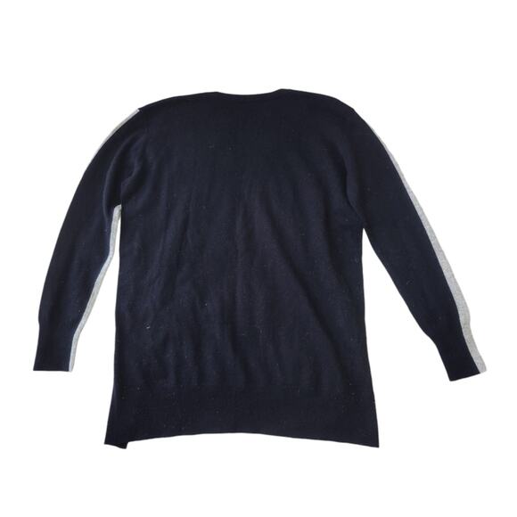 J. Crew Color Block Hi Low Sweater Tunic Wool Small - Picture 4 of 6